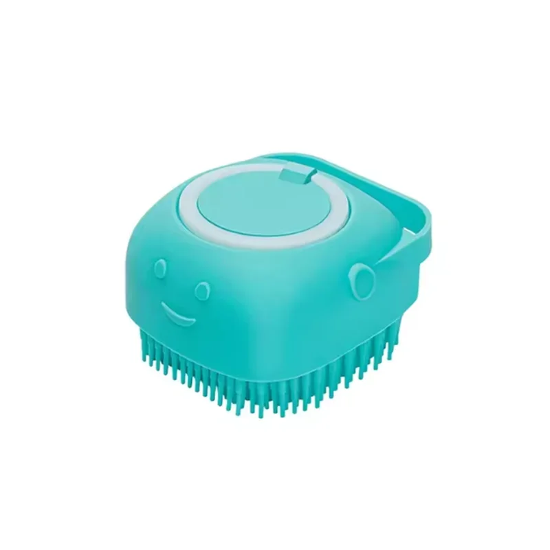 Pet Bath Massage Brush Silicone Grooming Tool For Dogs And Cats