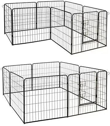 Heavy Duty Pet Playpen 8 Panel Exercise Cage Fence