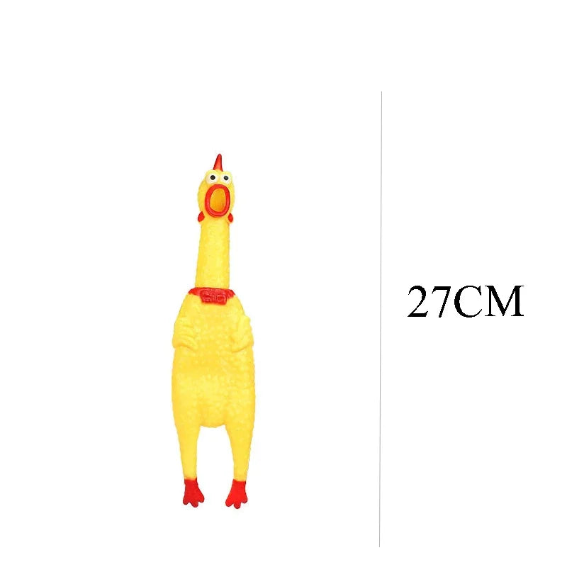 DKSTINYE Squeaky Screaming Chicken Dog Toy Squeaker Chew