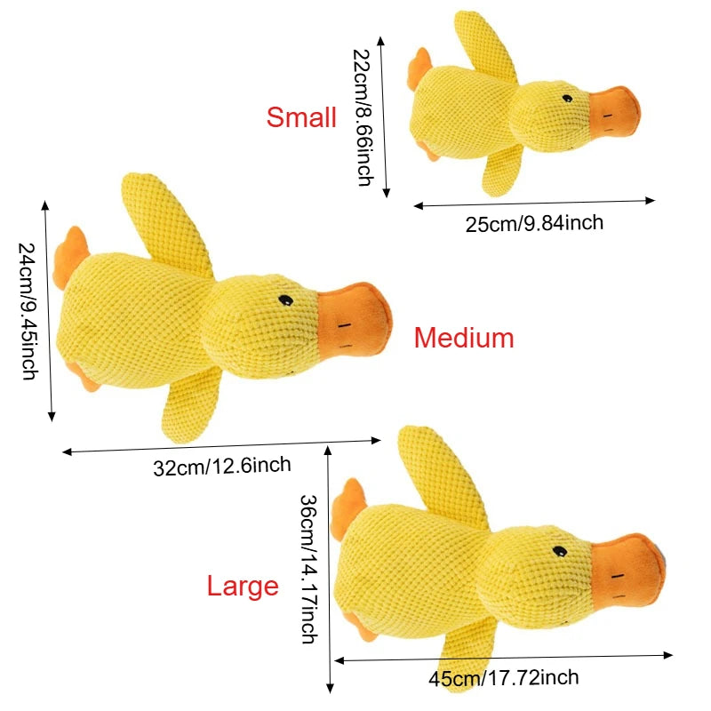 Duck Squeaky Calming Plush Toy for Dogs and Cats