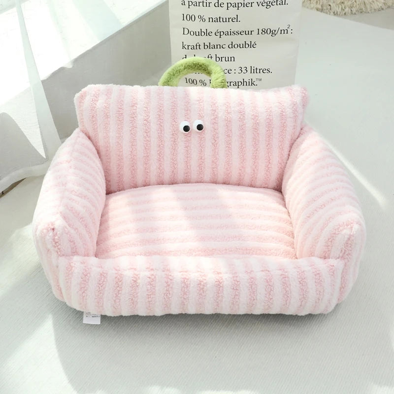 NONECN Puppy Sofa Kennel Winter Warm Pet Nest Bed Mat