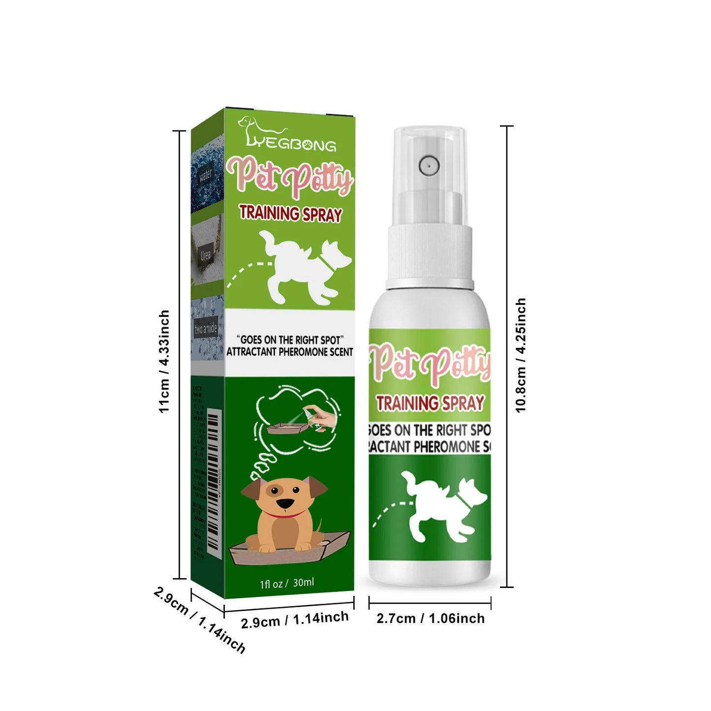 Yegbong Pet Toilet Training Spray for Dogs and Cats