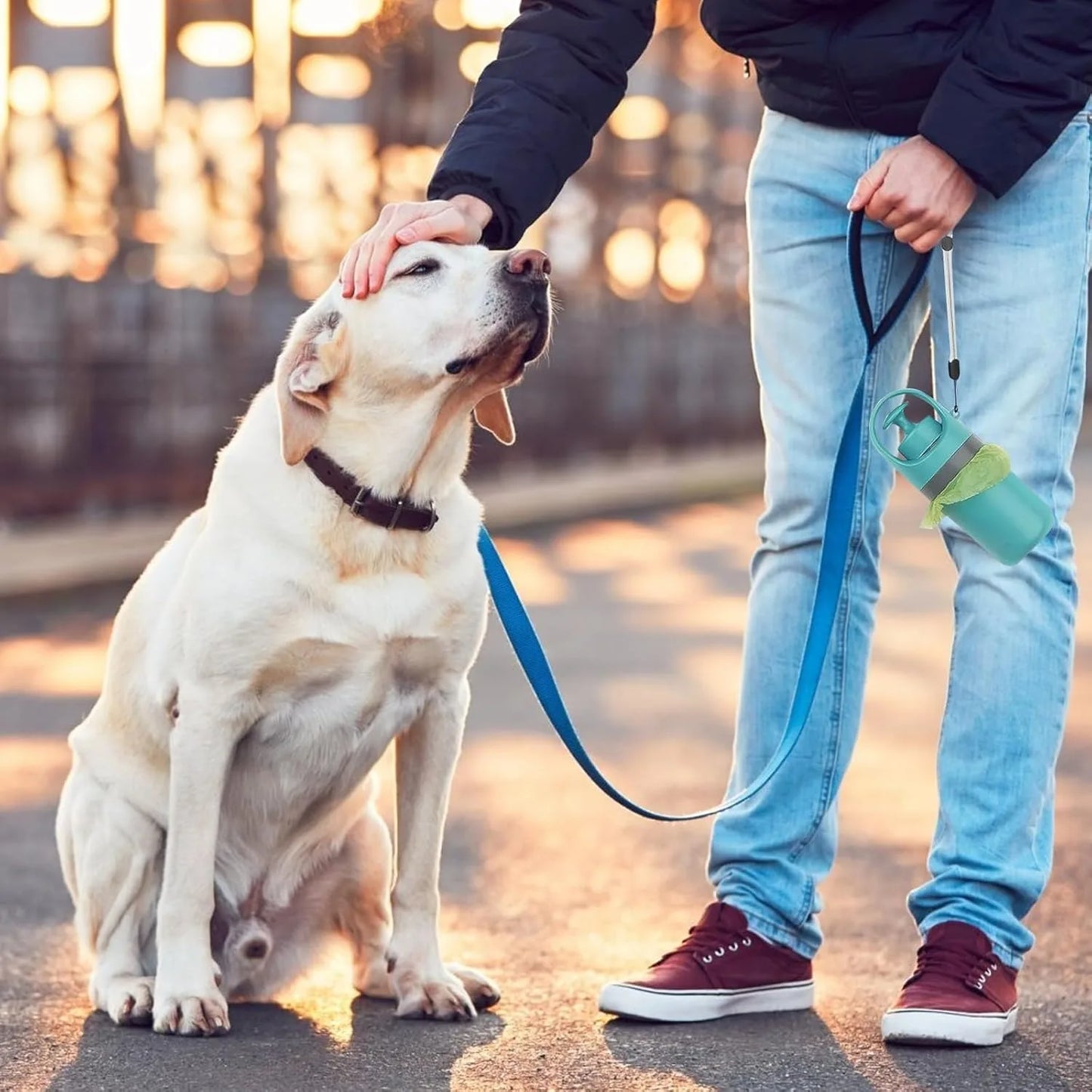 Portable No-Touch Dog Pooper Scooper With Waste Bag Holder
