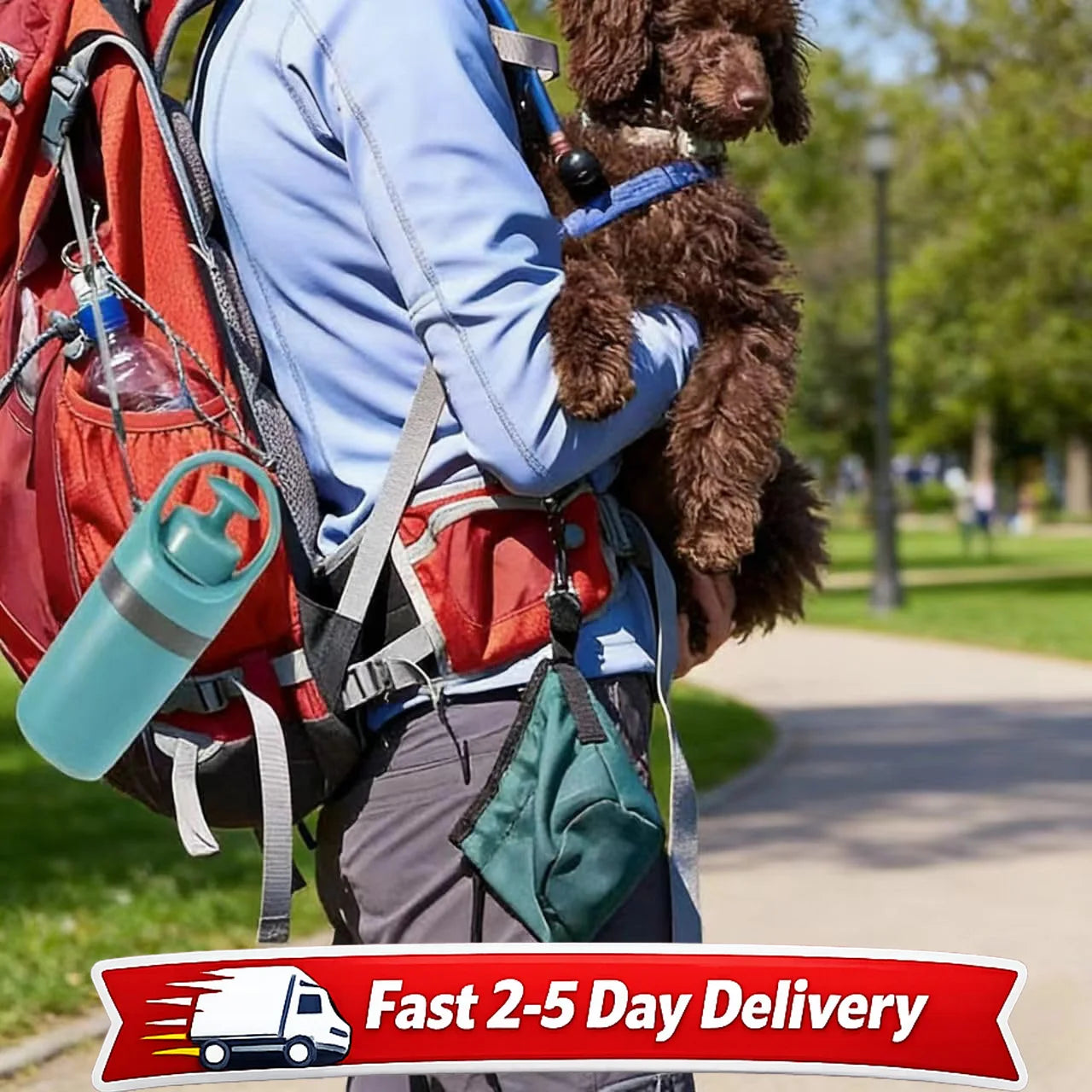 Portable No-Touch Dog Pooper Scooper With Waste Bag Holder