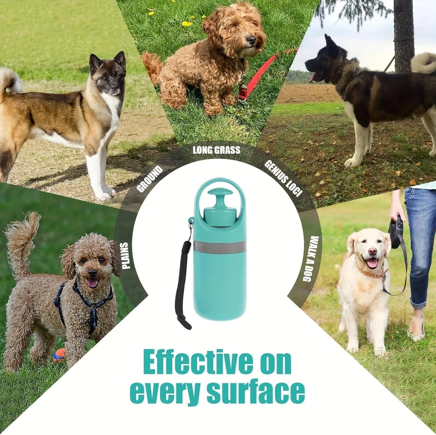 Portable No-Touch Dog Pooper Scooper With Waste Bag Holder