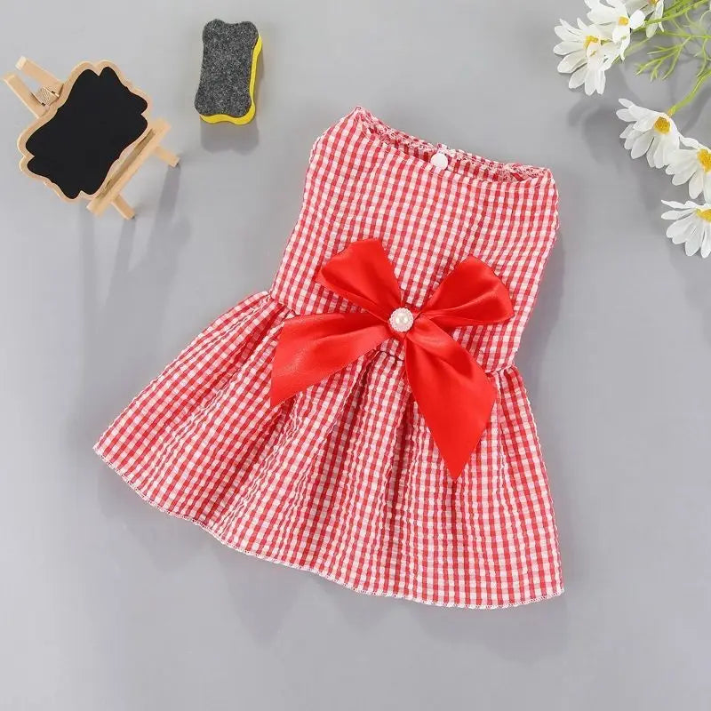 NONECN Flower Princess Dress for Small Dogs Summer Outfit