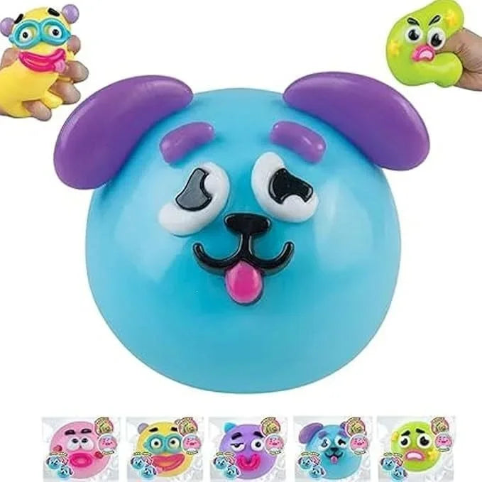 Curiosities Dog Face Swap Squishy Toy, Popular Smushers Squishy, Soft Moldable Cute Slow Rise Squeeze Toy,Relaxing Sensory Anxie
