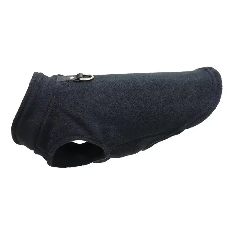 Ultrasoft Fleece Pet Jacket With D Ring For Small Dogs