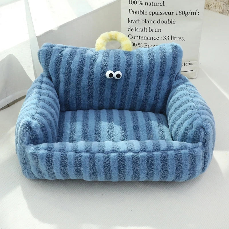 NONECN Puppy Sofa Kennel Winter Warm Pet Nest Bed Mat