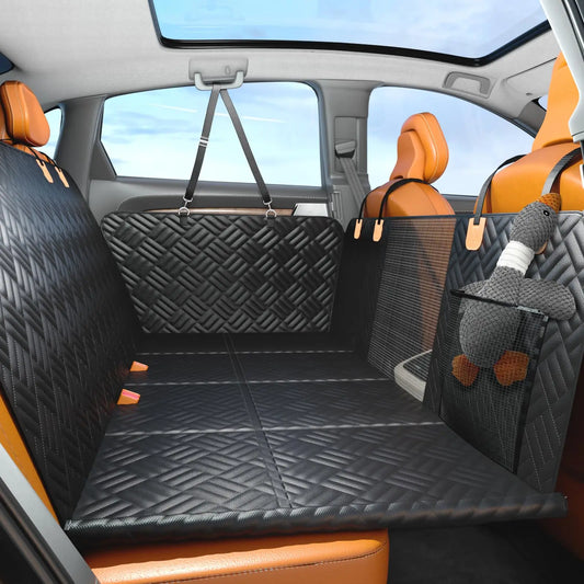 NONECN Rear Seat Dog Cover With Hard Bottom Extender 400lb