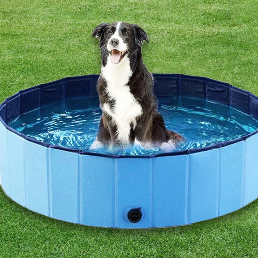 PETRAVEL Foldable Dog Pool Portable Bath Tub
