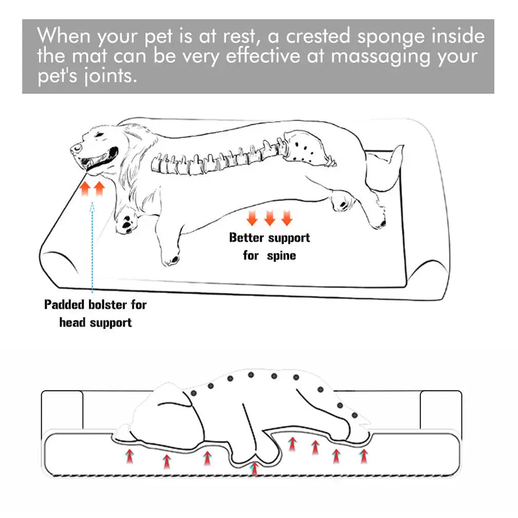 BINGOPAWCN Orthopedic Dog Bed With Removable Washable Cover And Foam