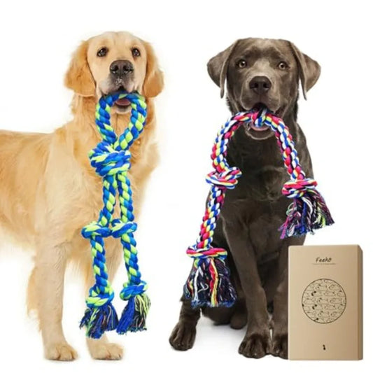 Durable Braided Dog Rope Toys For Aggressive Chewers