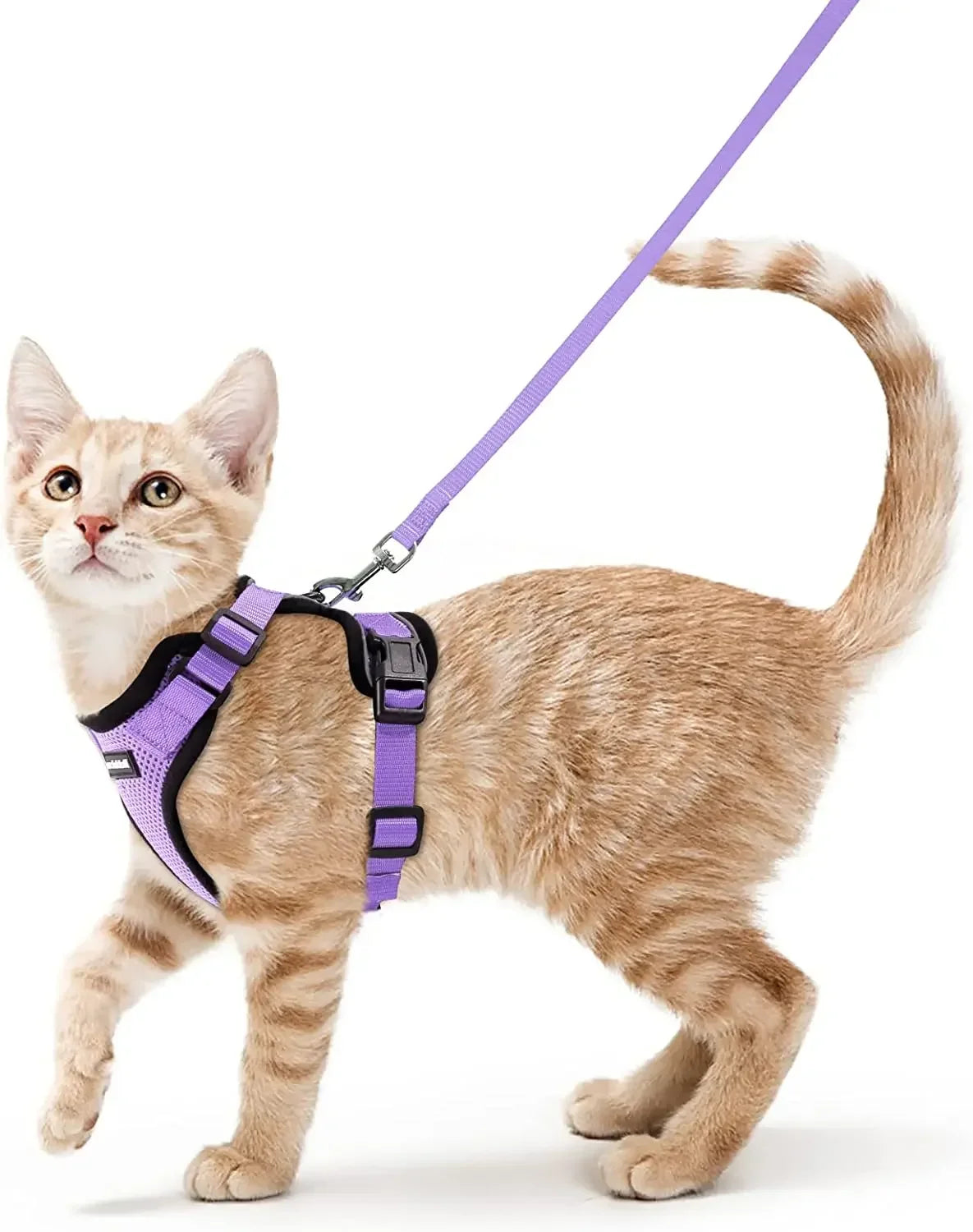 ATUBAN Cat Harness And Leash For Walking Reflective Escape Proof