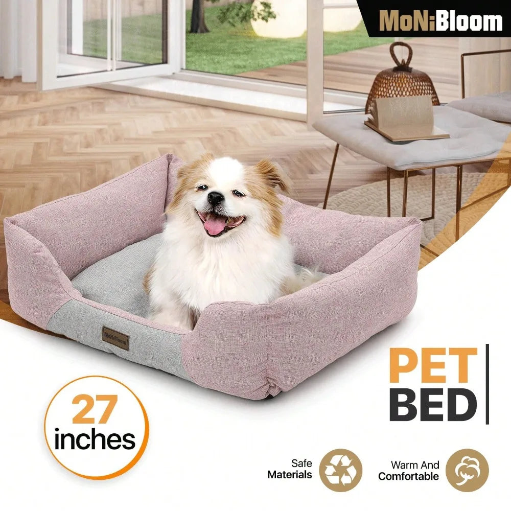Dog And Cat Pet Bed Machine Washable Cozy Soft Comfort