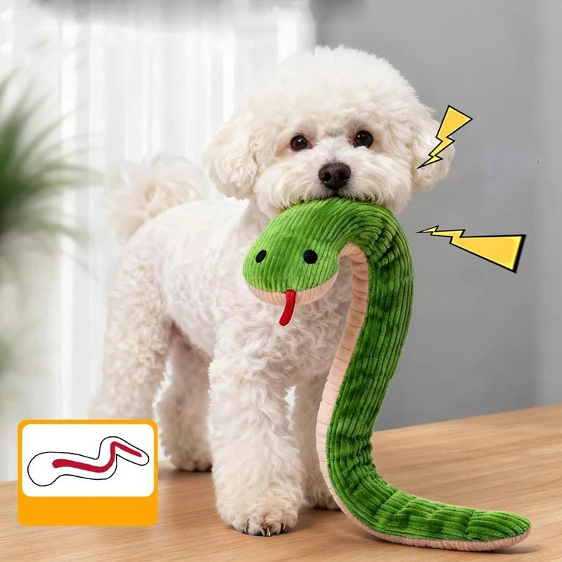 Interactive Plush Snake Toy For Dogs And Indoor Cats