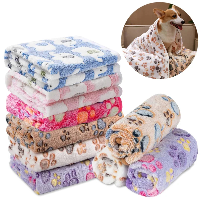 Soft Fluffy Travel Pet Blanket Mat For Dogs And Cats