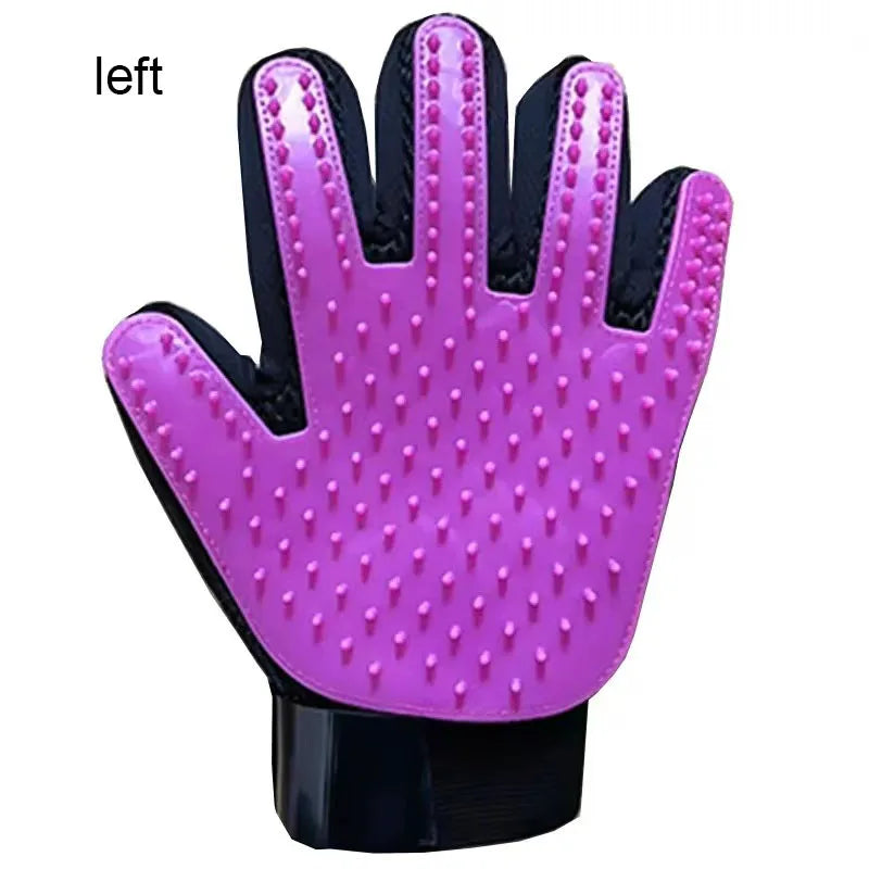 Pet Hair Glove Grooming Brush Deshedding Cats Dogs