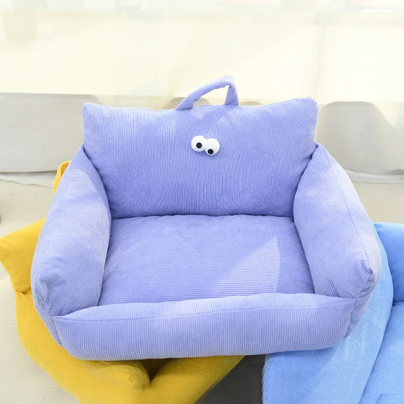 NONECN Puppy Sofa Kennel Winter Warm Pet Nest Bed Mat