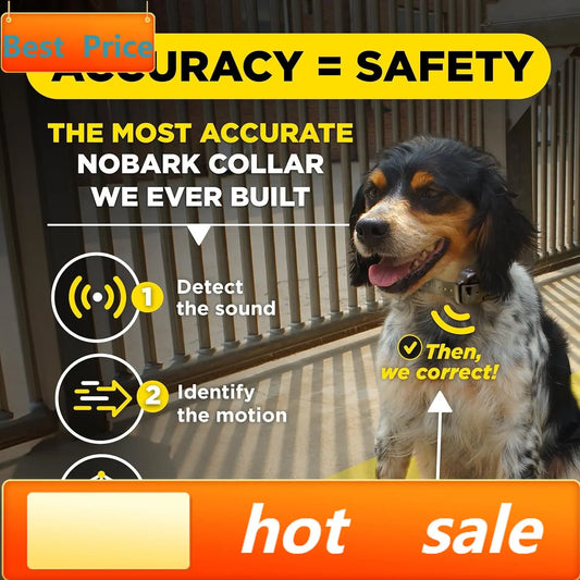 Smart NOBARK Bark Detection ECollar With App Alerts and Range