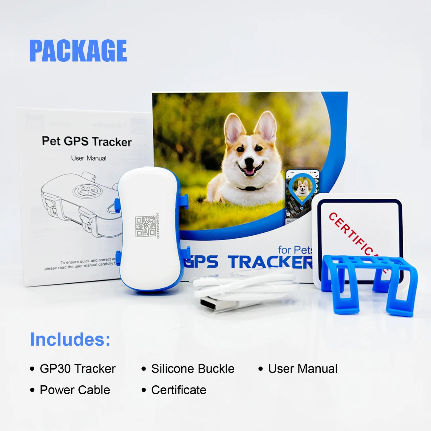 WANWAYTECH GPS Pet Tracker Real Time Tracking with Unlimited Range