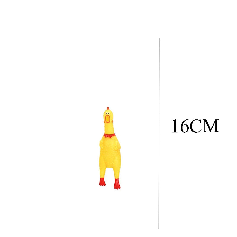 DKSTINYE Squeaky Screaming Chicken Dog Toy Squeaker Chew