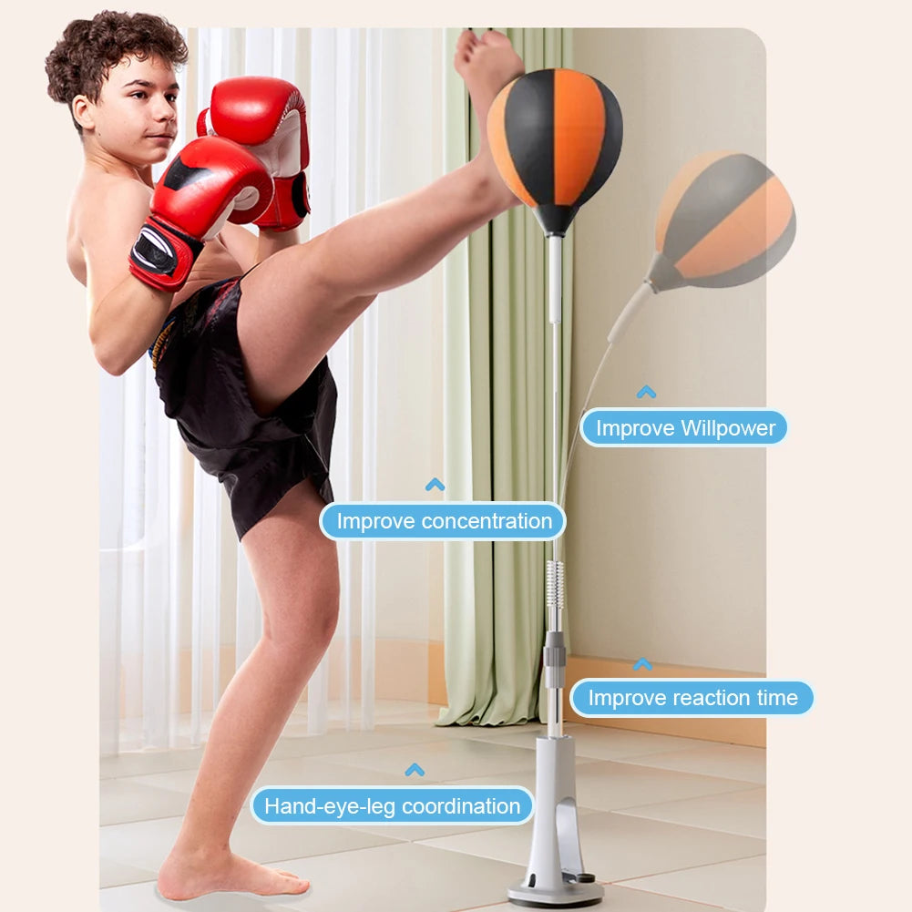 Punching Bag with Stand Boxing Bag Height Adjustable Boxing Equipment for Training Boxing Stress Relief & Fitness