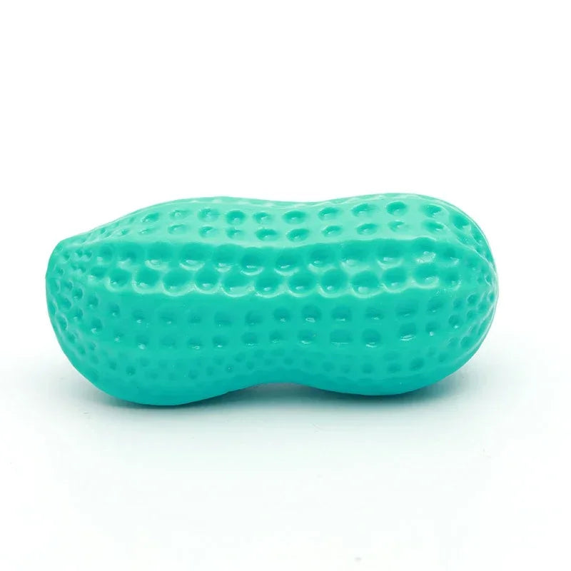 Pet Peanut Squeak Chew Toy For Dogs And Cats Interactive Grinding Teeth