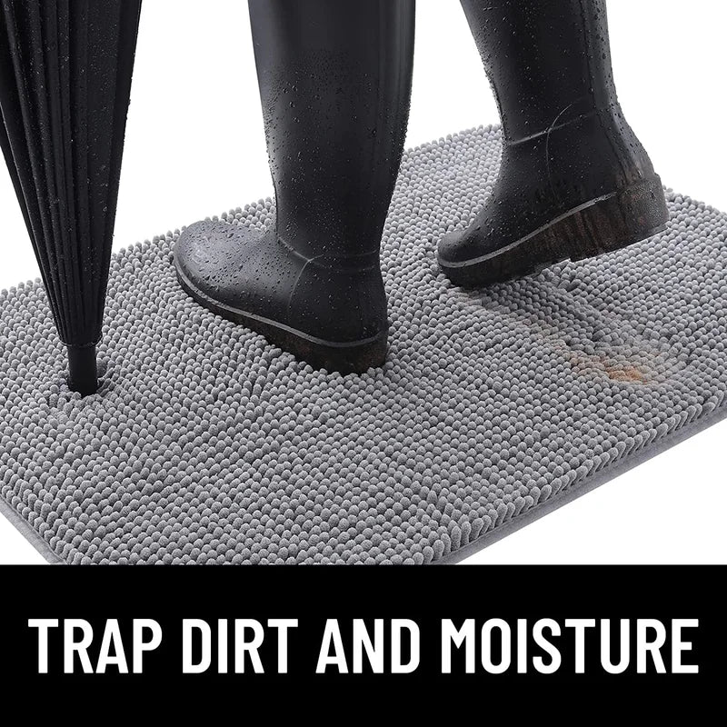 Dog Door Mat for Muddy Paws Absorbs Moisture and Dirt Absorbent Non-...