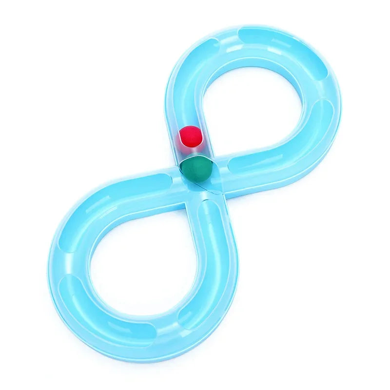 Household Cat Toy Turntable Cat Teasing Set Small Cat Tunnel Sports Stick Supplies Practice Focus Meet Nature Pet  Turntable