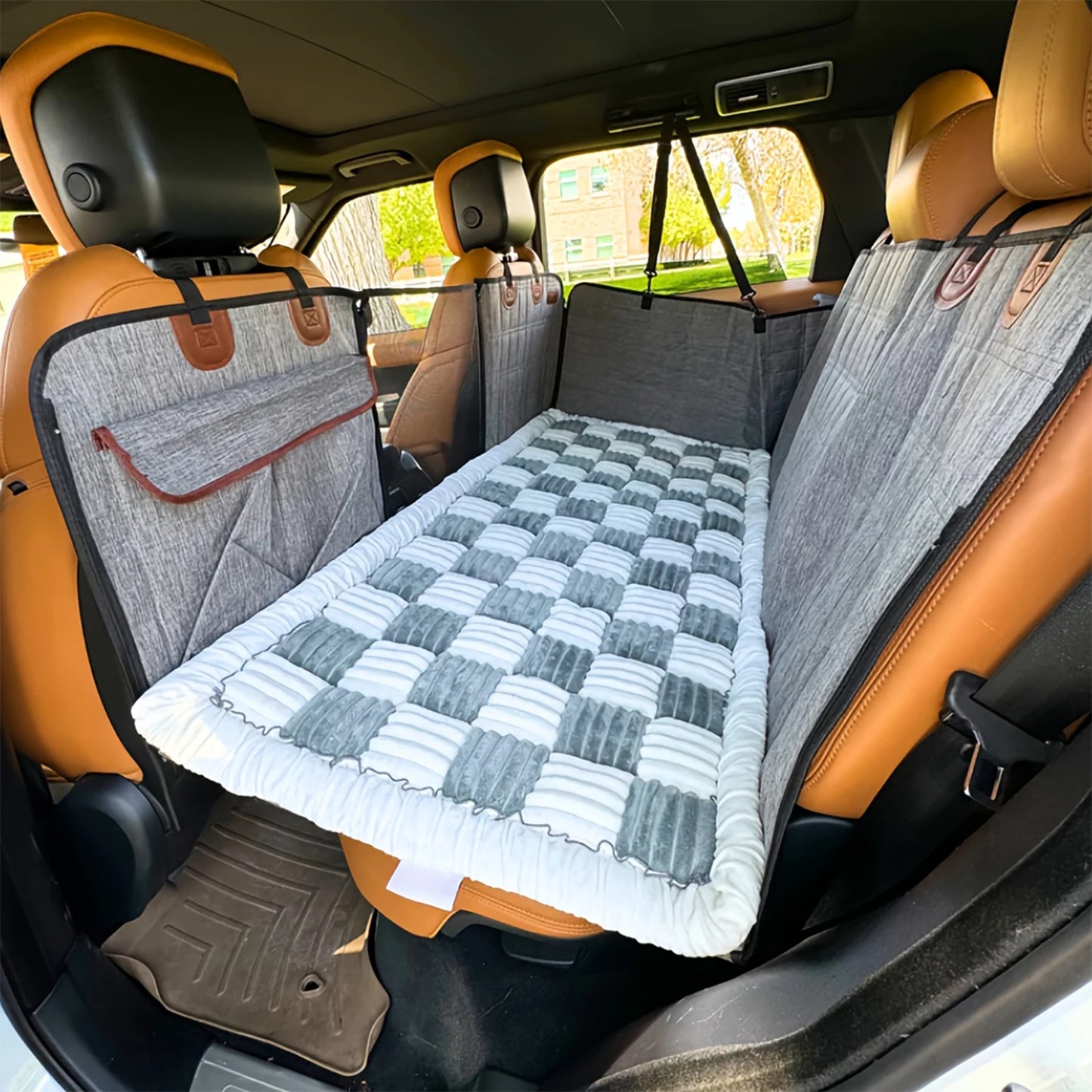 PETRAVELCN Dog Bed Mat for Car Seat Cover Fleece Washable
