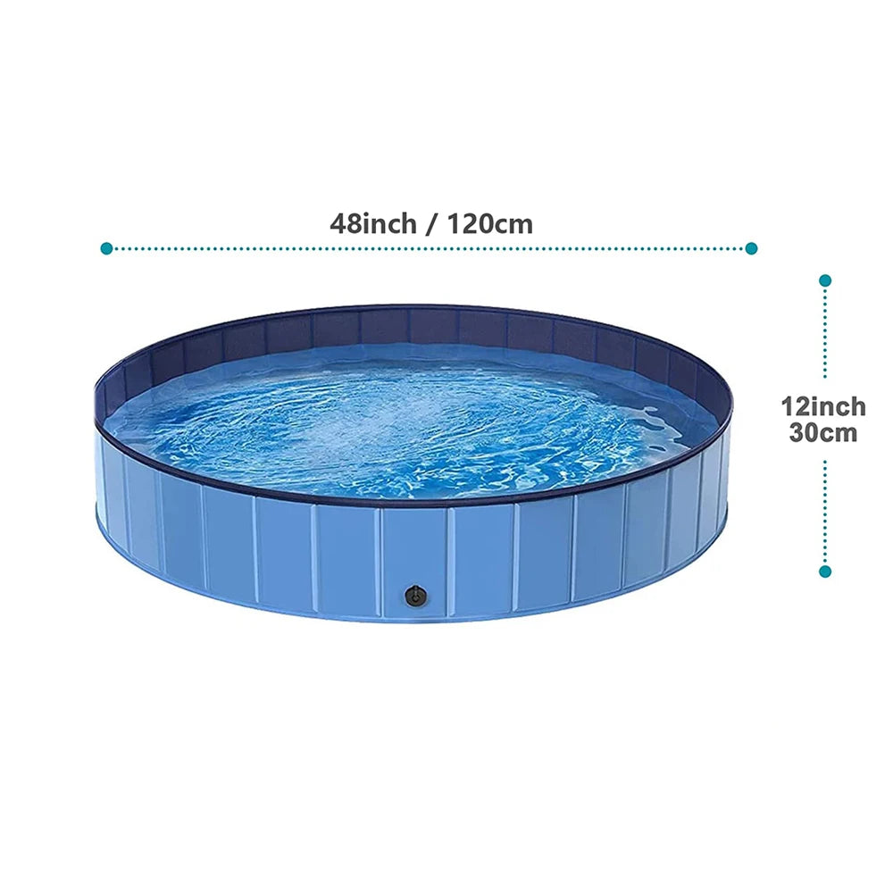 PETRAVEL Foldable Dog Pool Portable Bath Tub
