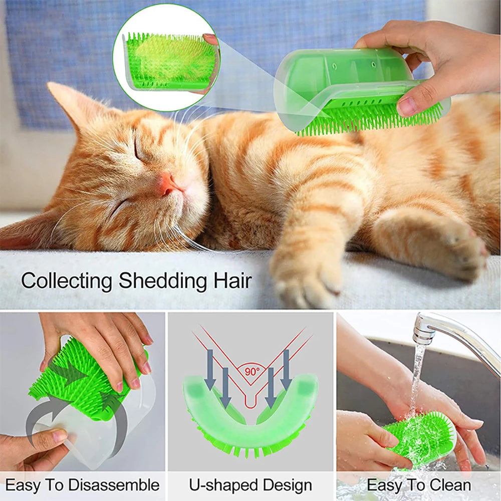 Cat Scratcher Massage Comb for Grooming and Hair Removal