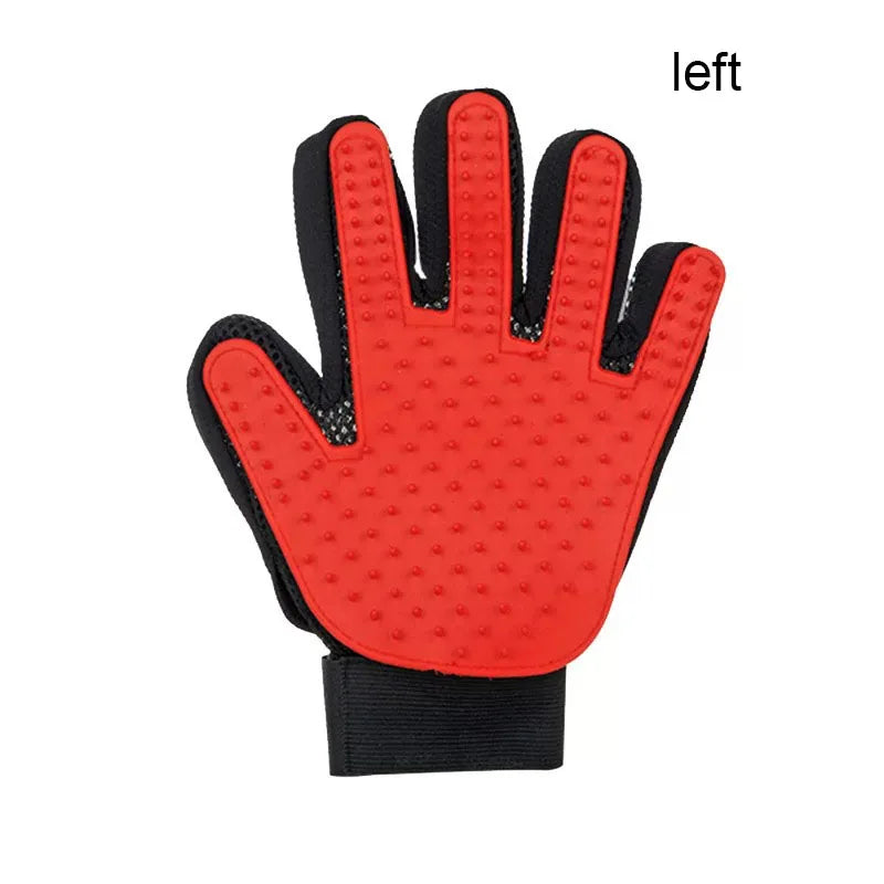 Pet Hair Glove Grooming Brush Deshedding Cats Dogs
