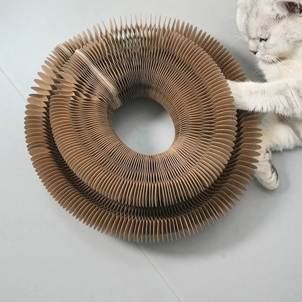 Transformable Kitty Kurlz Cat Toy Wear-Resistant Resistant To Scratching Cat Accordion Magic Organ No Crumbs
