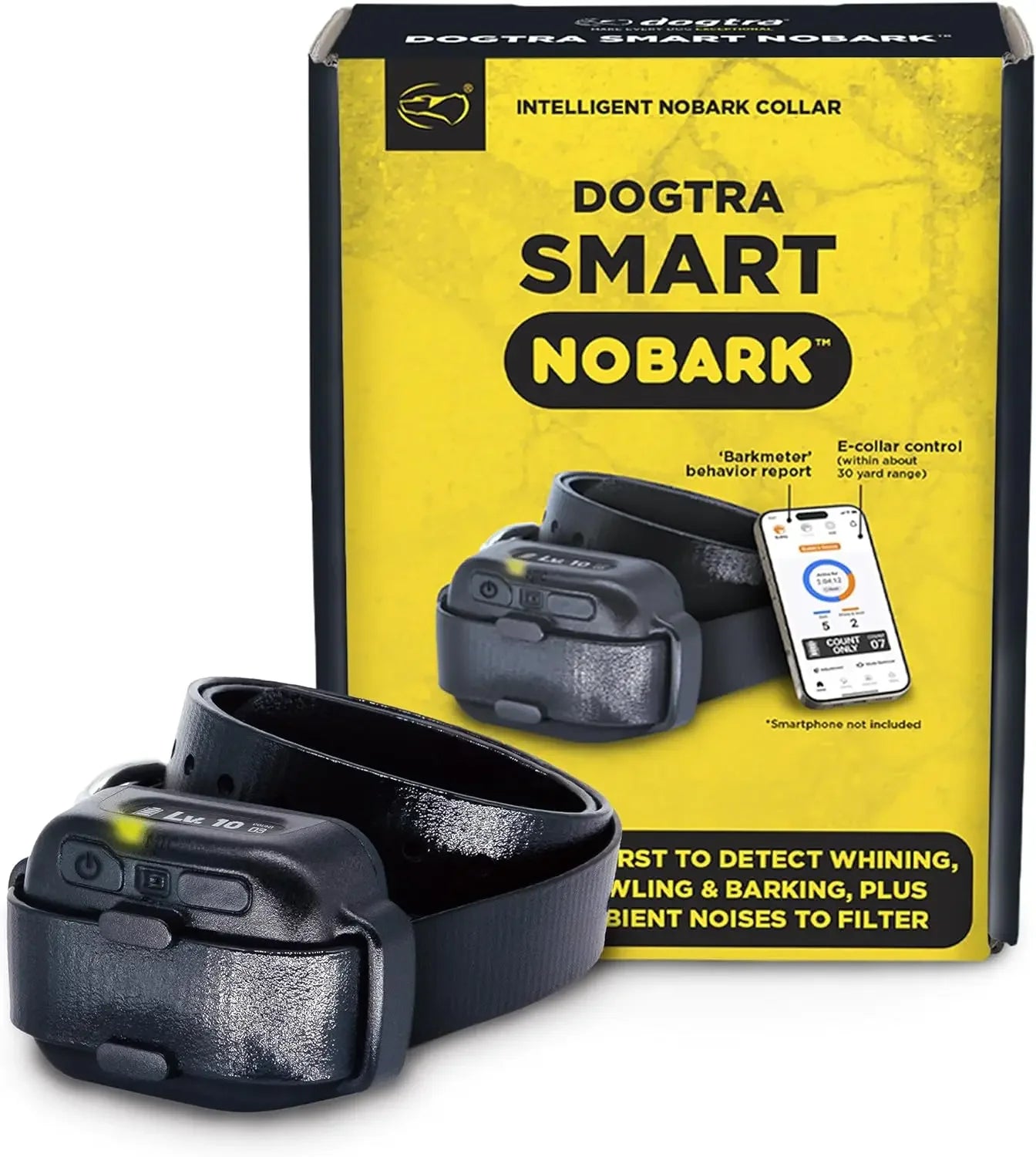 Smart NOBARK Bark Detection ECollar With App Alerts and Range