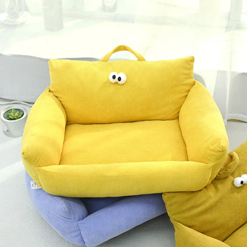 NONECN Puppy Sofa Kennel Winter Warm Pet Nest Bed Mat