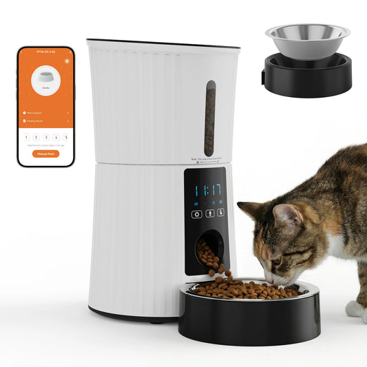Automatic WiFi Pet Feeder With App Control And Dual Power Supply