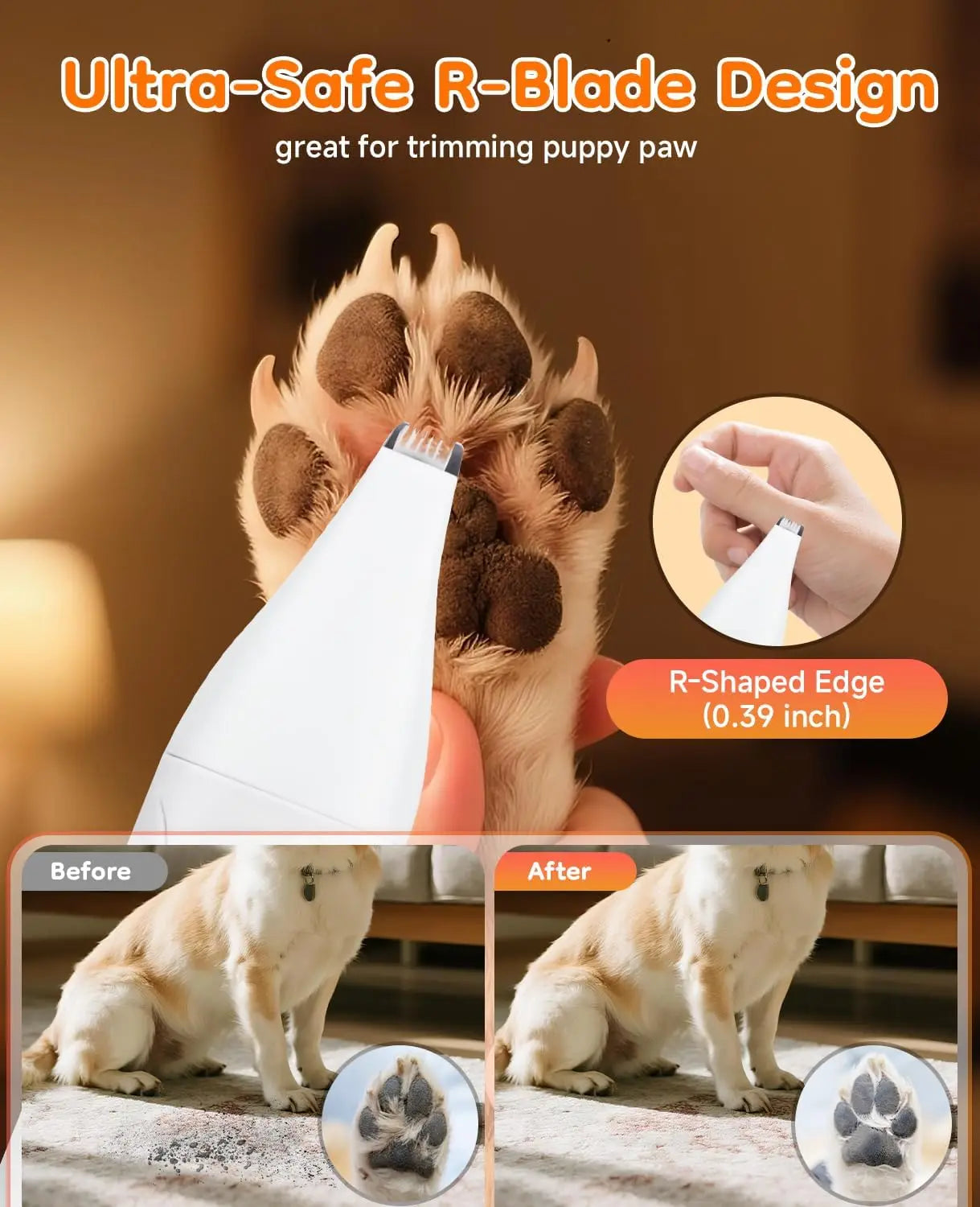 Dog Trimmer for Paws 14-In-1 Cordless Grooming Kit