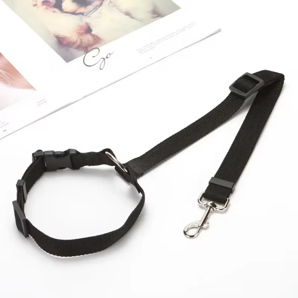 NONECN Two-in-One Pet Car Seat Belt Nylon Lead and Harness