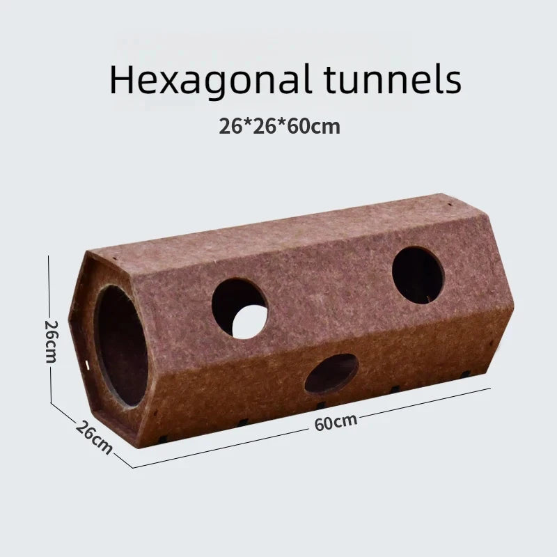 Pet Cat Tunnel Tube Toys foldable Tunnels for Indoor Cats Kitten Play Tube Suitable for all four seasons Wall-Corner Games 고양이