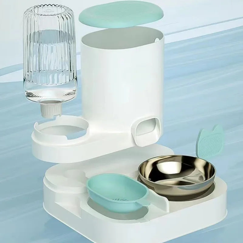 2 In 1 Automatic Pet Water Fountain Food Dispenser