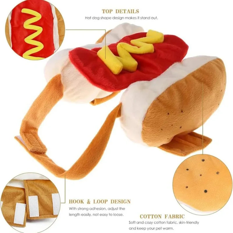 Funny Hot Dog Dachshund Costume For Pets Dressing Up