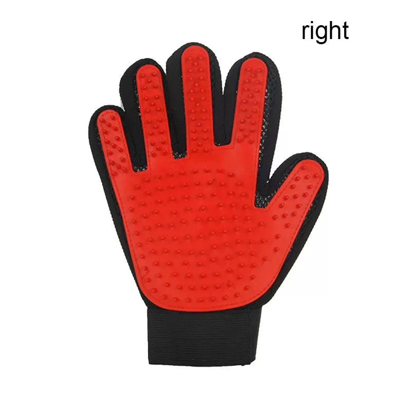 Pet Hair Glove Grooming Brush Deshedding Cats Dogs