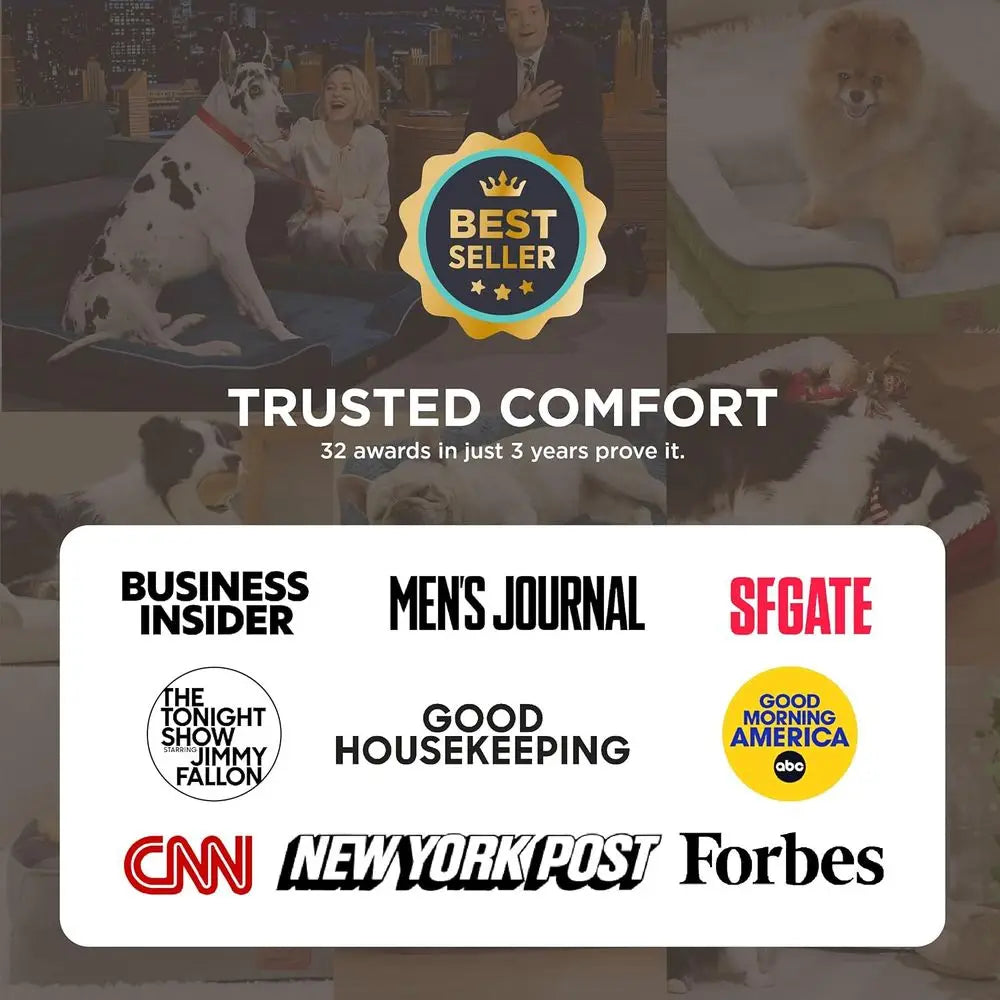 Orthopedic Dog Bed With Waterproof Removable Cover And Easy Clean