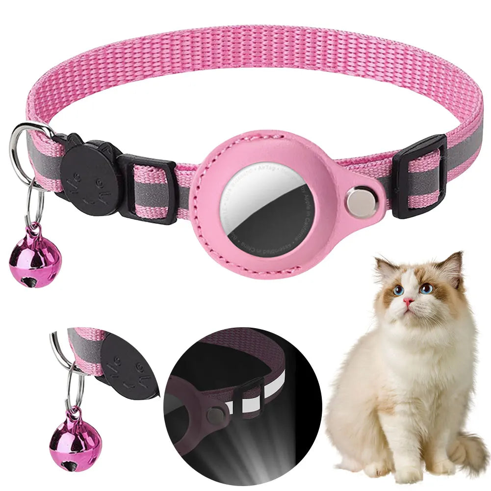 ALLOYSEED AirTag Cat Collar Reflective Safety Buckle Kitten Collar
