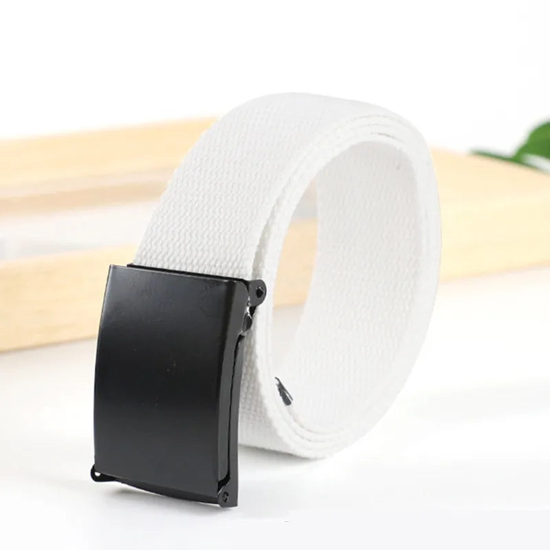 Military Men Belt 2024 Army Belts Adjustable Belt Men Outdoor Travel Tactical Waist Belt with Plastic Buckle for Pants 120cm
