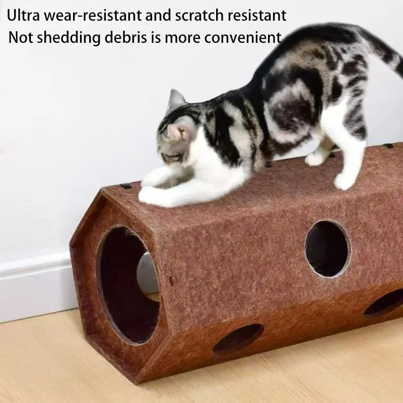 Pet Cat Tunnel Tube Toys foldable Tunnels for Indoor Cats Kitten Play Tube Suitable for all four seasons Wall-Corner Games 고양이