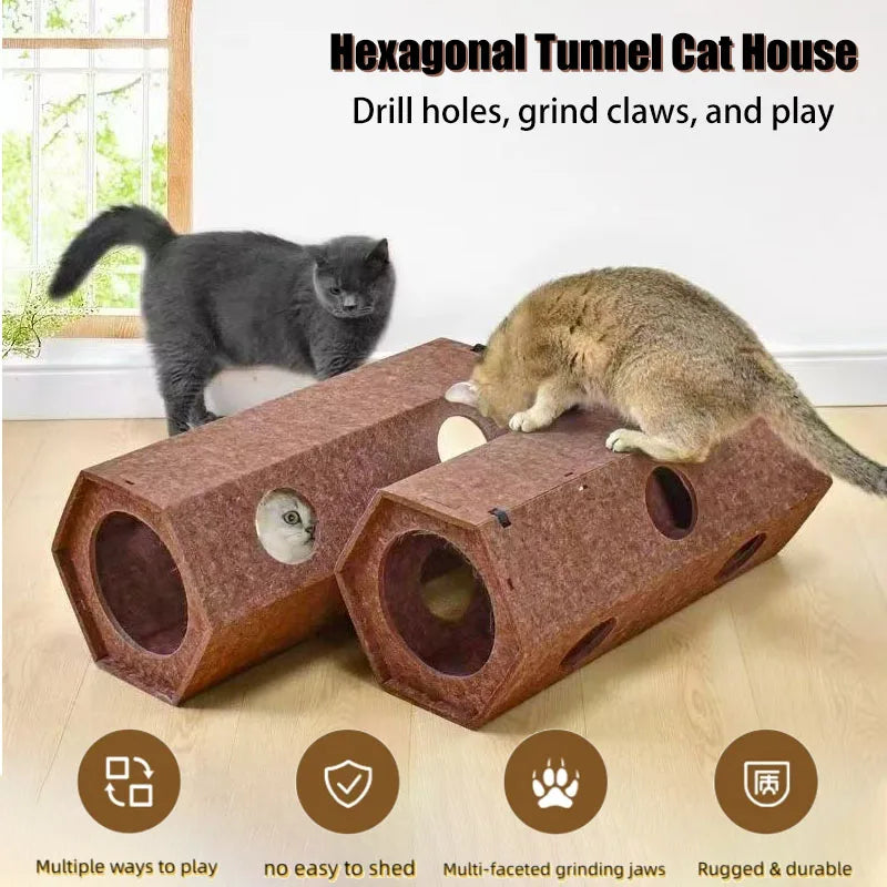 Pet Cat Tunnel Tube Toys foldable Tunnels for Indoor Cats Kitten Play Tube Suitable for all four seasons Wall-Corner Games 고양이