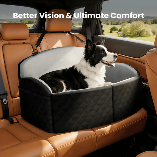Sturdy Memory Foam Dog Car Seat With Washable Cover